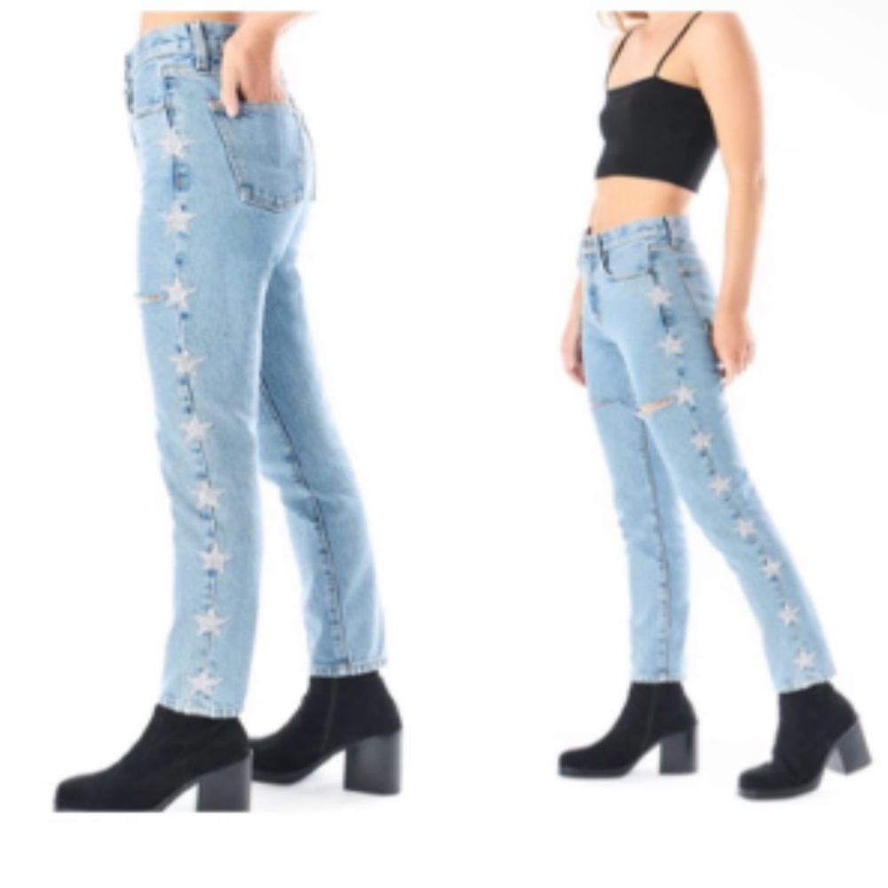 Carmar Rhinestone Star Jeans